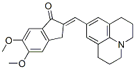 5,6-dimethoxy-2-[(2,3,6,7-tetrahydro-1H,5H-benzo[ij]quinolizin-9-yl)methylene]indan-1-one,80867-05-6,结构式