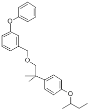 1-((2-(4-(1-Methylpropoxy)phenyl)-2-methylpropoxy)methyl)-3-phenoxyben zene Structure