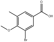 5-BROMO-4-METHOXY-3-METHYLBENZOIC ACID Structure