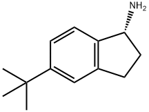 (1R)-5-叔丁基-2,3-二氢-1H-茚-1-胺 结构式