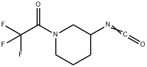 3-ISOCYANATO-1-(TRIFLUOROACETYL)PIPERIDINE 结构式