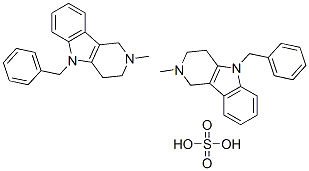 bis[5-benzyl-2,3,4,5-tetrahydro-2-methyl-1H-pyrido[4,3-b]indole] sulphate|