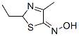 5(2H)-Thiazolone,  2-ethyl-4-methyl-,  oxime Structure
