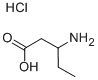 3-氨基戊酸盐酸盐, 80914-37-0, 结构式