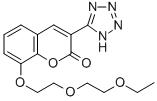 2H-1-Benzopyran-2-one, 8-(2-(2-ethoxyethoxy)ethoxy)-3-(1H-tetrazol-5-y l)-,80916-89-8,结构式