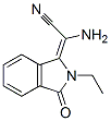 Acetonitrile, amino(2-ethyl-2,3-dihydro-3-oxo-1H-isoindol-1-ylidene)-, (2E)- (9CI)|