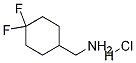 (4,4-ジフルオロシクロヘキシル)メタンアミン塩酸塩 化学構造式