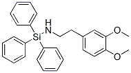 2-(3,4-dimethoxyphenyl)-N-triphenylsilyl-ethanamine 化学構造式