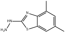2(3H)-Benzothiazolone,4,6-dimethyl-,hydrazone(9CI), 80945-72-8, 结构式