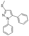 1,5-DIPHENYL-3-METHYLTHIO-1H-PYRAZOLE,80967-26-6,结构式