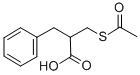 (RS)-2-ACETYLSULFANYLMETHYL-3-PHENYL-PROPIONIC ACID Structure