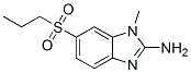 (2-Amino-3-methyl-5-propylsulfonyl)benzimidazole 化学構造式