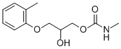CARBAMIC ACID, METHYL-, 2-HYDROXY-3-(o-TOLYLOXY)PROPYL ESTER Struktur