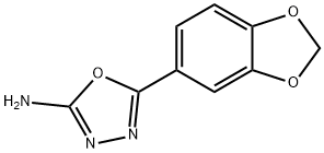 5-(1,3-二氧杂茚烷-5-基)-1,3,4-噁二唑-2-胺,80987-71-9,结构式