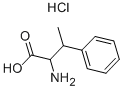 β-メチル-DL-フェニルアラニン·塩酸塩 化学構造式