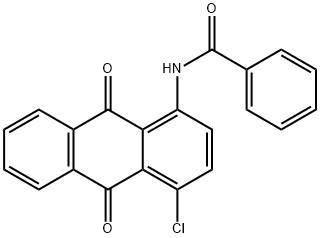 1-ベンゾイルアミノ-4-クロロ-9,10-アントラキノン 化学構造式