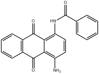 N-[(4-アミノ-9,10-ジオキソ-9,10-ジヒドロアントラセン)-1-イル]ベンズアミド 化学構造式