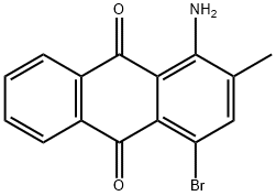 1-アミノ-2-メチル-4-ブロモ-9,10-アントラキノン 化学構造式