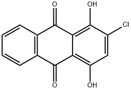 2-chloro-1,4-dihydroxyanthraquinone Struktur