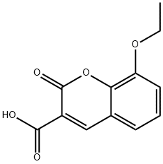 8-乙氧基-2-氧代-2H-色烯-3-羧酸, 81017-24-5, 结构式
