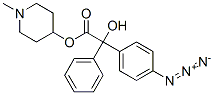 N-methyl-4-piperidyl 4-azidobenzilate|