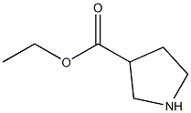 (S)-ピロリジン-3-カルボン酸エチル 化学構造式