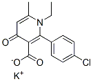 potassium 2-(4-chlorophenyl)-1-ethyl-6-methyl-4-oxo-pyridine-3-carboxy late|