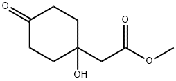 4-Hydroxy-4-(methoxycarbonylmethyl)
cyclohexane Struktur
