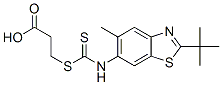 3-[(2-tert-Butyl-5-methylbenzothiazol-6-yl)amino(thiocarbonyl)thio]propanoic acid|