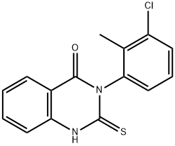 3-(3-CHLORO-2-METHYLPHENYL)-2-THIOXO-2,3-DIHYDRO-4(1H)-QUINAZOLINONE|3-(3-氯-2-甲基苯基)-2-硫烷基-3,4-二氢喹唑啉-4-酮