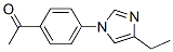 Ethanone, 1-[4-(4-ethyl-1H-imidazol-1-yl)phenyl]- (9CI),810662-39-6,结构式