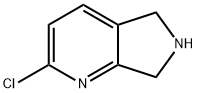 2-chloro-6,7-dihydro-5H-pyrrolo[3,4-b]pyridine Struktur
