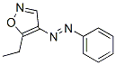 Isoxazole, 5-ethyl-4-(phenylazo)- (9CI) 化学構造式