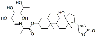 [14-hydroxy-10,13-dimethyl-17-(5-oxo-2H-furan-3-yl)-1,2,3,4,5,6,7,8,9, 11,12,15,16,17-tetradecahydrocyclopenta[a]phenanthren-3-yl] 2-(2,3,4,5 -tetrahydroxyhexylideneamino)propanoate,81072-30-2,结构式