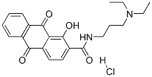 81086-00-2 2-Anthracenecarboxamide, N-(3-(diethylamino)propyl)-9,10-dihydro-1-hyd roxy-9,10-dioxo-, monohydrochloride