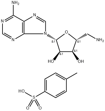 5'-AMINO-5'-DEOXYADENOSINE P-TOLUENESULFONATE SALT Structure