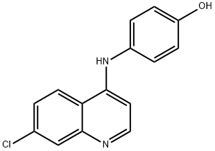 7-Chloro-4-(4-hydroxyanilino)quinoline Struktur