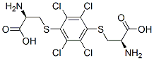 (2R)-2-amino-3-[4-[(2R)-2-amino-2-carboxy-ethyl]sulfanyl-2,3,5,6-tetra chloro-phenyl]sulfanyl-propanoic acid|