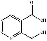 3-Pyridinecarboxylic acid, 2-(hydroxymethyl)- (9CI) Structure