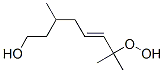 3,7-Dimethyl-7-(hydroperoxy)-5-octene-1-ol,81113-73-7,结构式