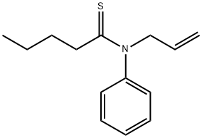Pentanethioamide,  N-phenyl-N-2-propenyl-  (9CI) Structure
