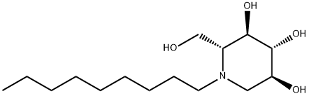 N-(n-Nonyl)deoxynojirimycin,81117-35-3,结构式
