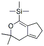 Silane, trimethyl(3,4,6,7-tetrahydro-3,3-dimethylcyclopenta[c]pyran-1-yl)- (9CI) Structure