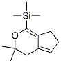 Silane, trimethyl(3,4,6,7-tetrahydro-3,3-dimethylcyclopenta[c]pyran-1-yl)- (9CI) 化学構造式