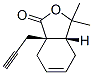 1(3H)-Isobenzofuranone,3a,4,7,7a-tetrahydro-3,3-dimethyl-7a-(2-propynyl)-,(3aR,7aR)-(9CI),811440-23-0,结构式
