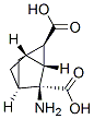 Tricyclo[2.2.1.02,6]heptane-1,3-dicarboxylic acid, 3-amino-, (1S,2R,3S,4S,6S)- (9CI) 化学構造式