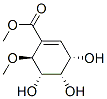 1-Cyclohexene-1-carboxylic acid, 3,4,5-trihydroxy-6-methoxy-, methyl ester, (3S,4S,5S,6S)- (9CI) 结构式