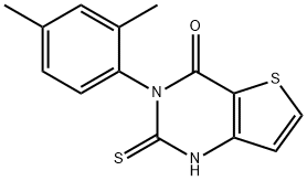 3-(2,4-二甲基苯基)-2-硫代-2,3-二氢噻吩并[3,2-D]嘧啶-4(1H)-酮 结构式