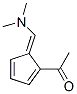 Ethanone, 1-[5-[(dimethylamino)methylene]-1,3-cyclopentadien-1-yl]-, (E)- Structure
