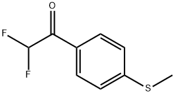 2,2-二氟-1-(4-(甲基硫代)苯基)乙烷-1-酮,81170-29-8,结构式